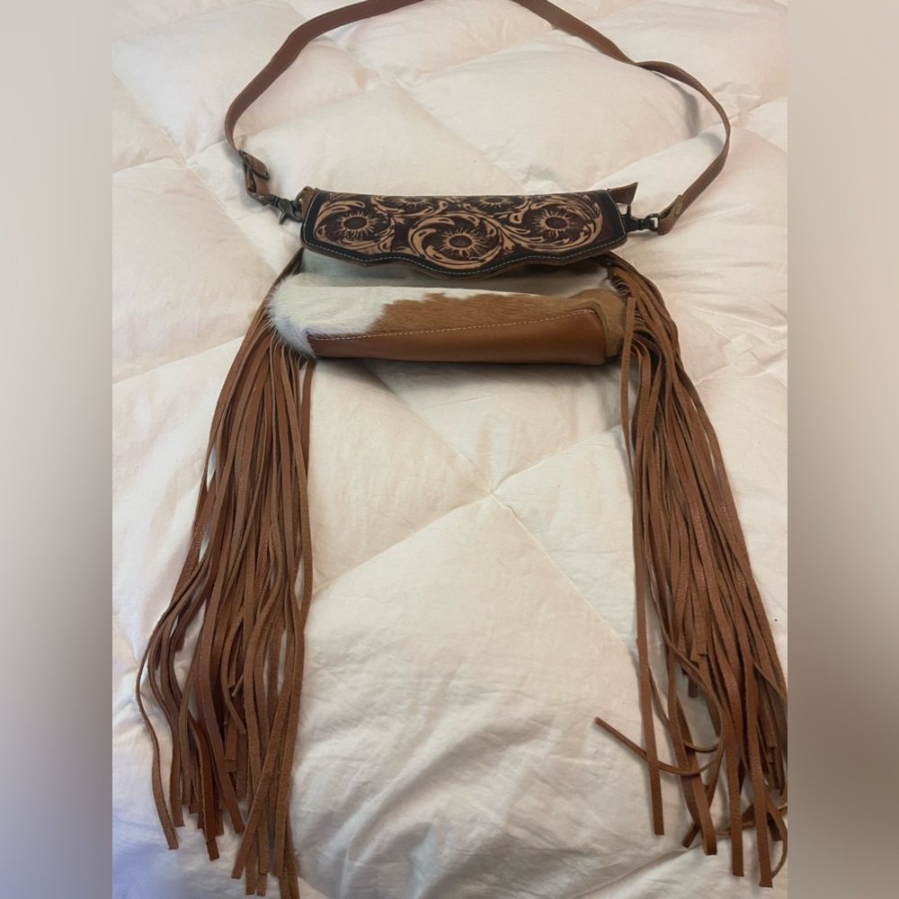 Myra Bag tooled and fringe!